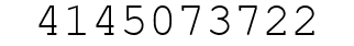 Number 4145073722.