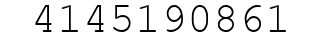 Number 4145190861.