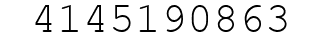 Number 4145190863.