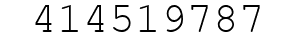 Number 414519787.