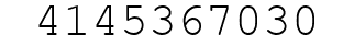 Number 4145367030.