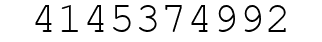Number 4145374992.
