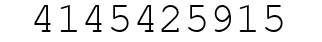 Number 4145425915.