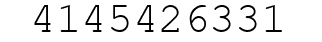 Number 4145426331.