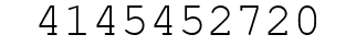 Number 4145452720.
