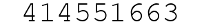 Number 414551663.
