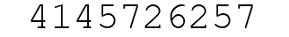 Number 4145726257.