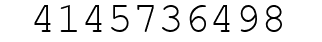 Number 4145736498.