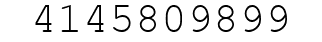 Number 4145809899.