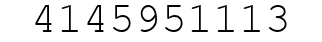 Number 4145951113.