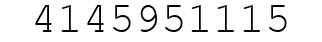 Number 4145951115.