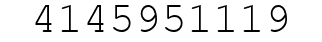 Number 4145951119.