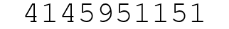 Number 4145951151.