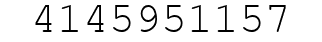Number 4145951157.