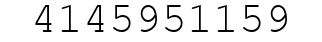 Number 4145951159.