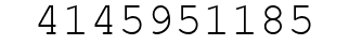 Number 4145951185.