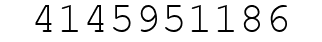 Number 4145951186.