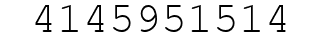 Number 4145951514.