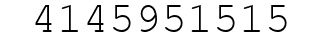 Number 4145951515.