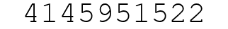 Number 4145951522.