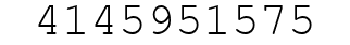 Number 4145951575.