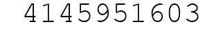 Number 4145951603.