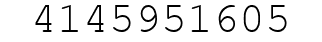 Number 4145951605.