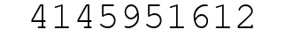 Number 4145951612.