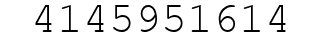Number 4145951614.