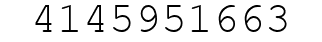 Number 4145951663.