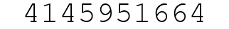 Number 4145951664.