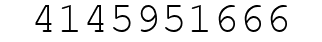 Number 4145951666.