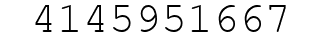 Number 4145951667.