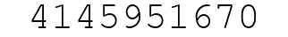 Number 4145951670.