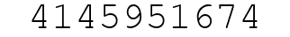 Number 4145951674.