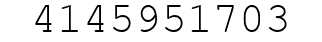 Number 4145951703.