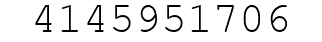 Number 4145951706.