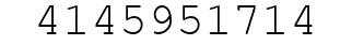 Number 4145951714.