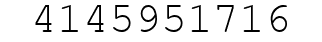 Number 4145951716.