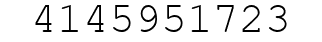 Number 4145951723.