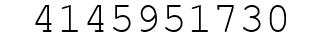 Number 4145951730.