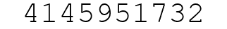 Number 4145951732.