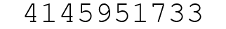 Number 4145951733.