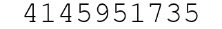 Number 4145951735.