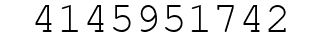 Number 4145951742.