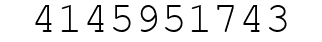 Number 4145951743.