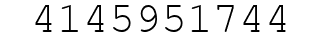 Number 4145951744.