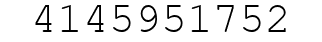 Number 4145951752.