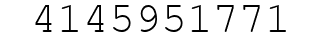 Number 4145951771.