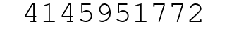 Number 4145951772.
